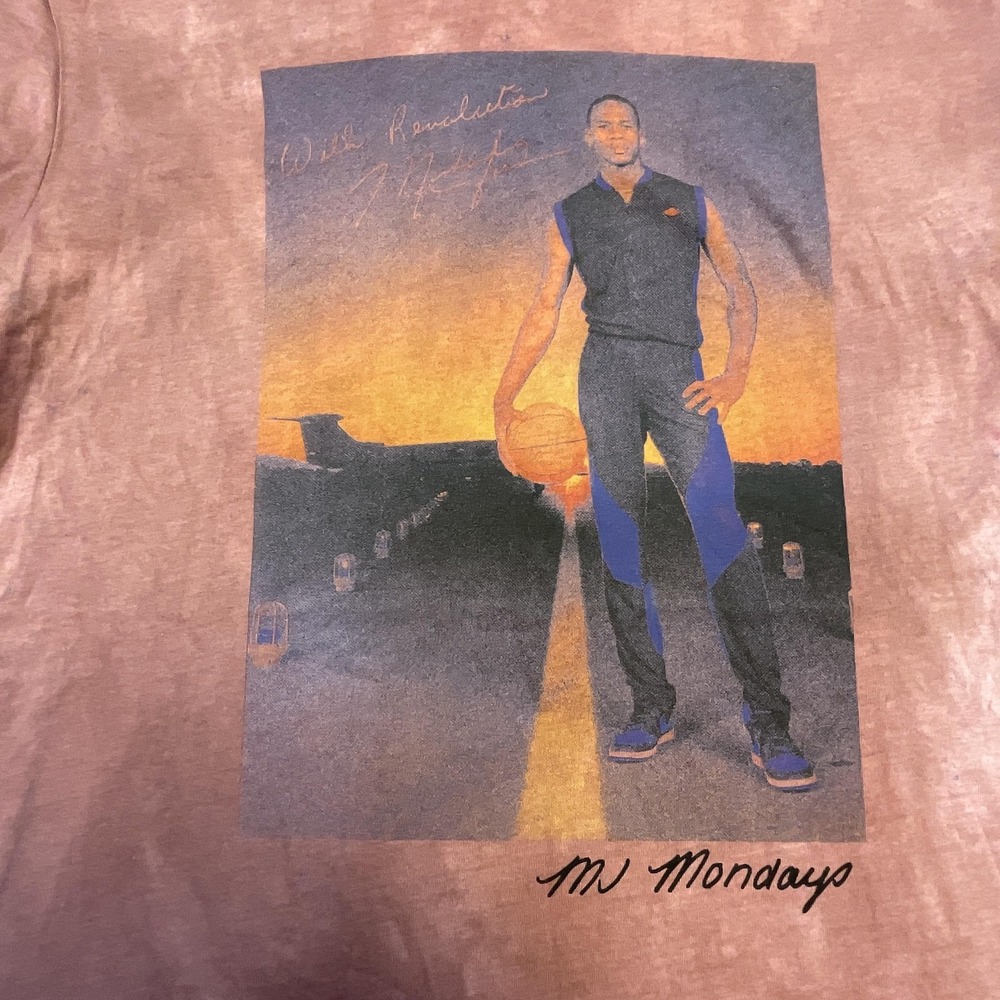 Jordan Shirt Mens M‎ Brown Short Sleeve MJ Mondays Graphic Tee Crewneck Cotton